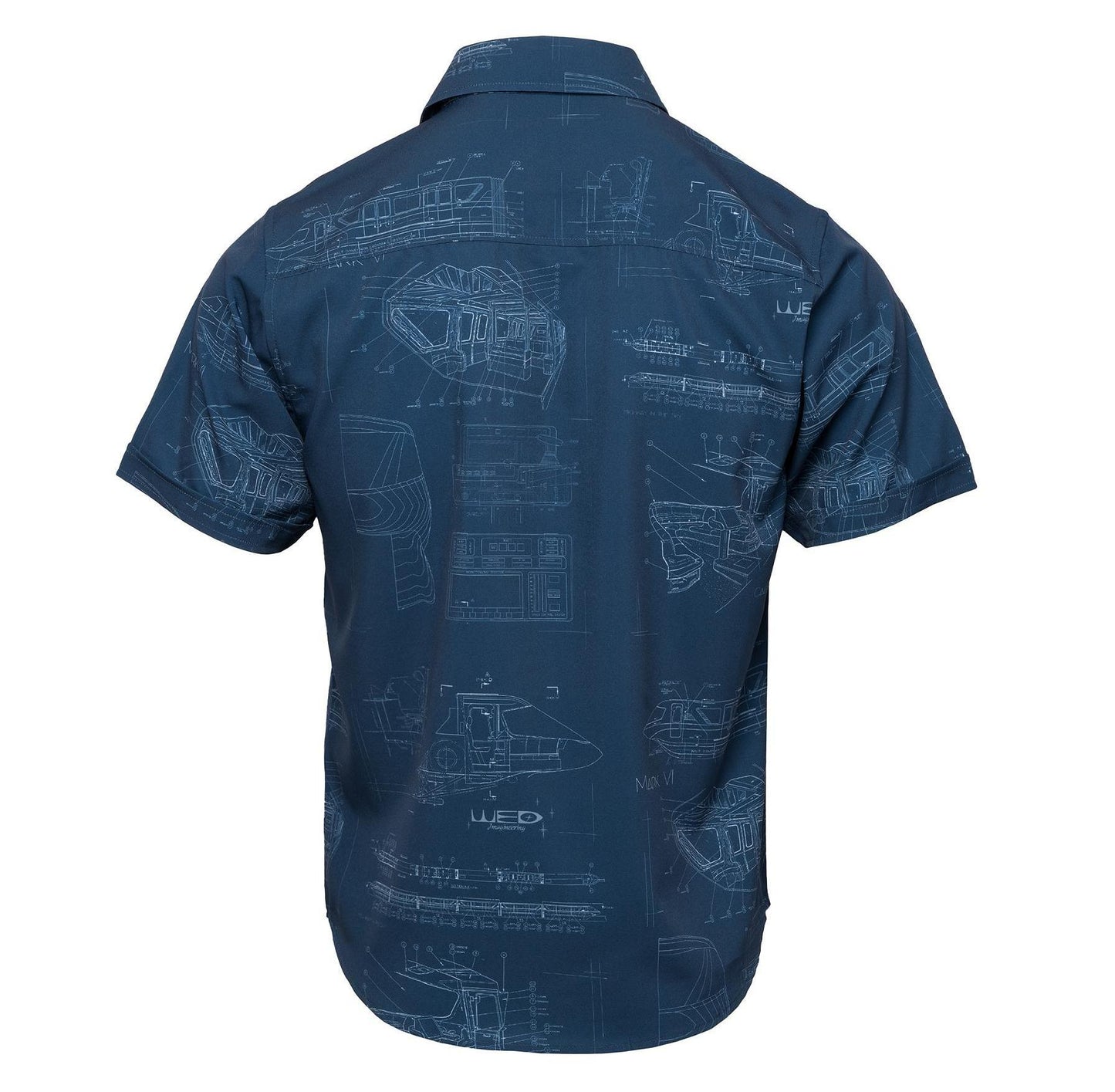 Monorail "Highway in the Sky" Short Sleeve Button Down Shirt