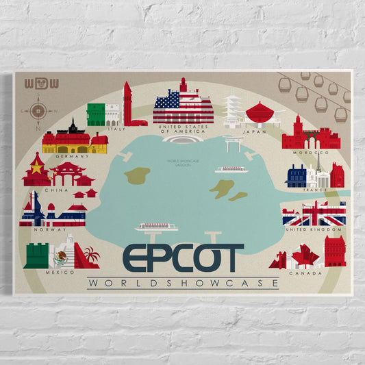 Epcot Artwork: World Showcase