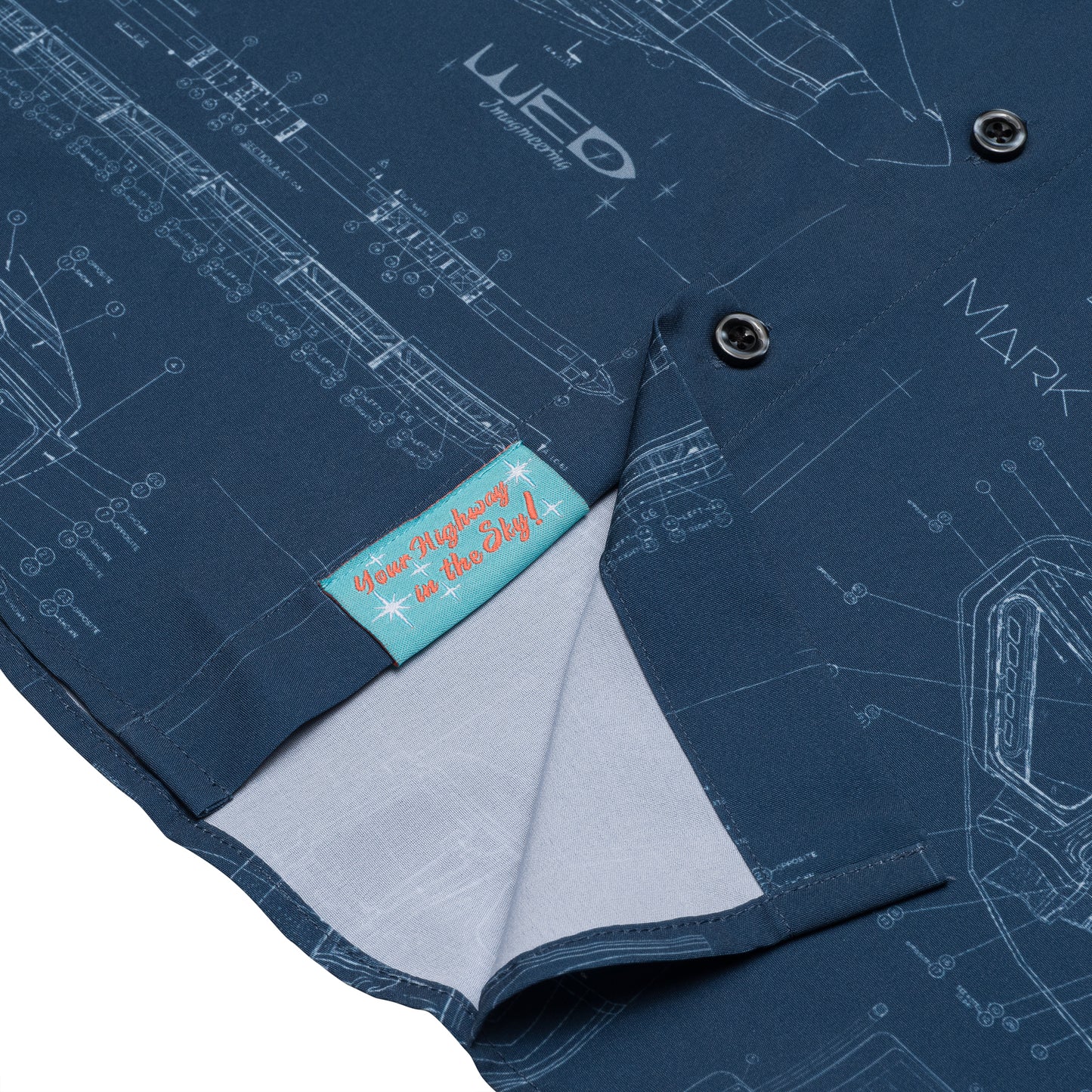 Monorail "Highway in the Sky" Short Sleeve Button Down Shirt