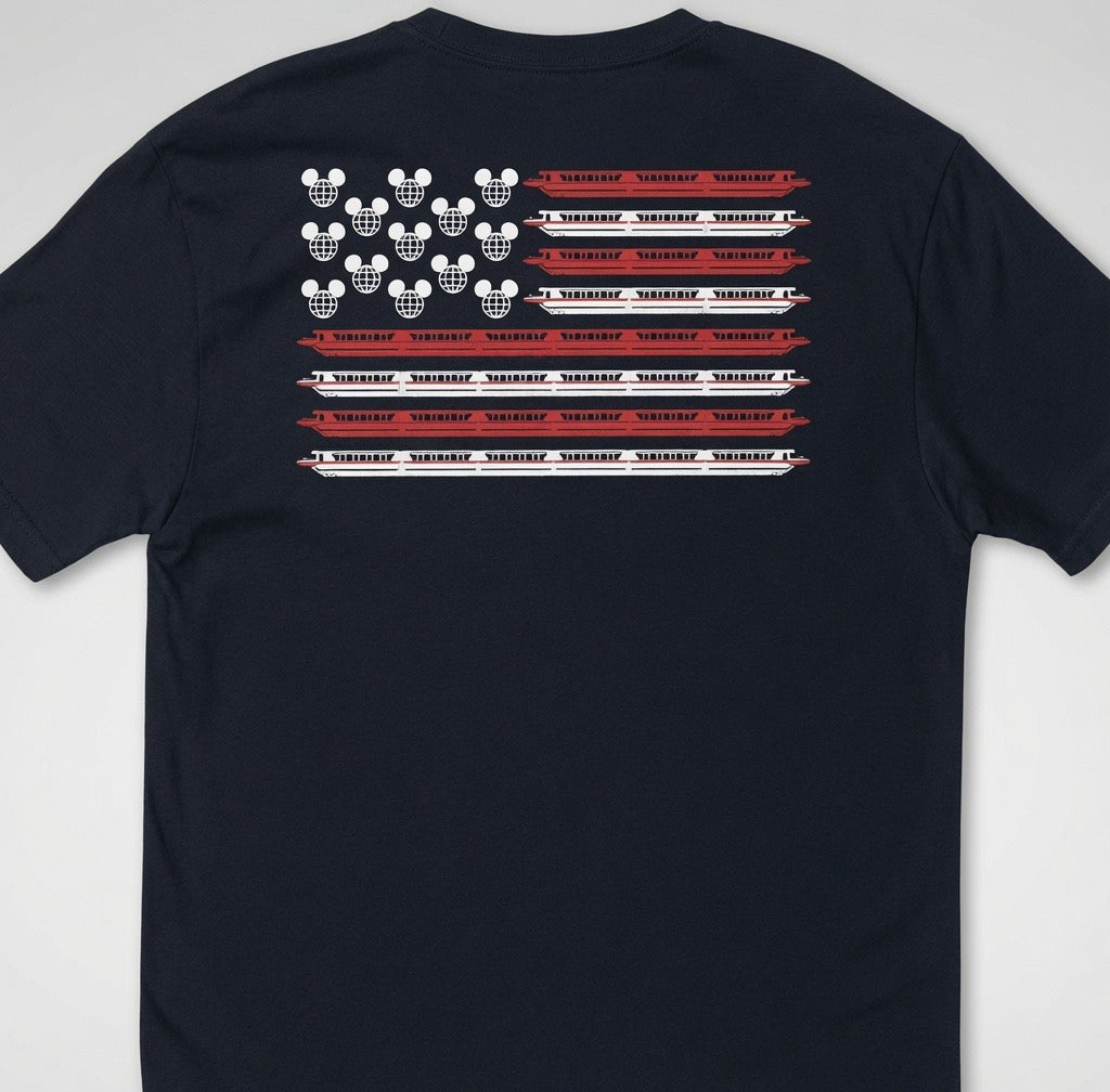 Monorail USA American Flag T-Shirt