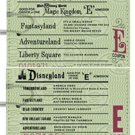 E Ticket Luggage Tags