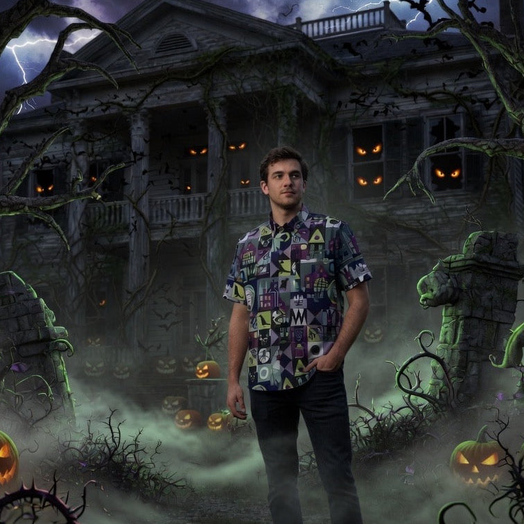 Tomb Sweet Tomb Haunted Mansion Button Up Shirt