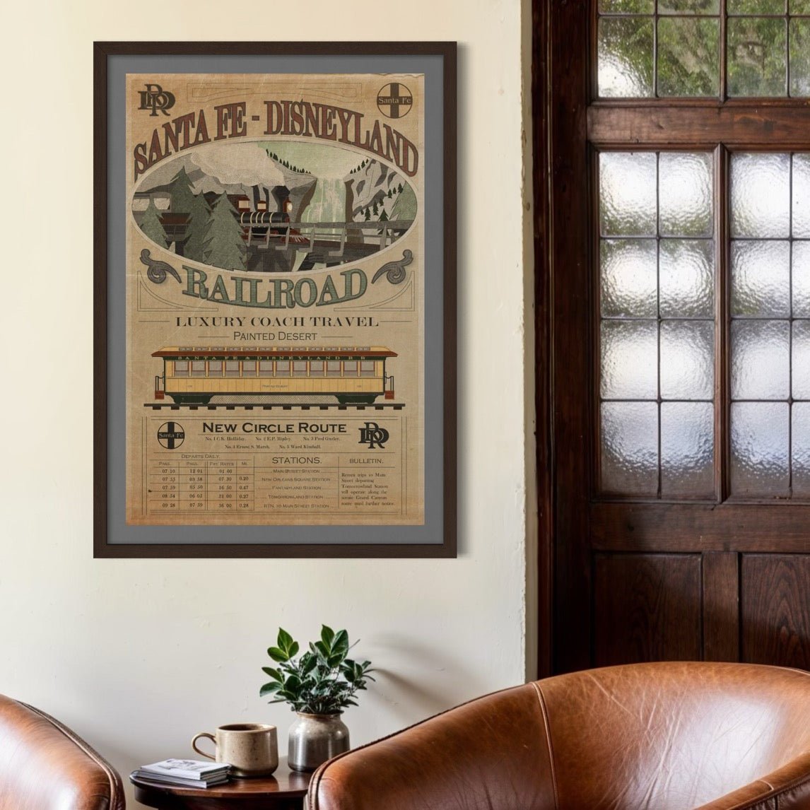 Santa Fe Disneyland Railroad Poster Art: Frontierland