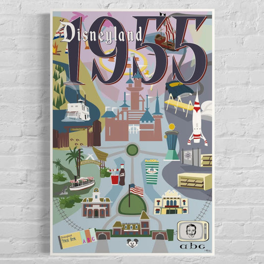 Disneyland 1955 Poster Art