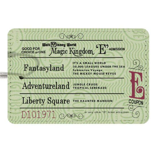 E Ticket Luggage Tags