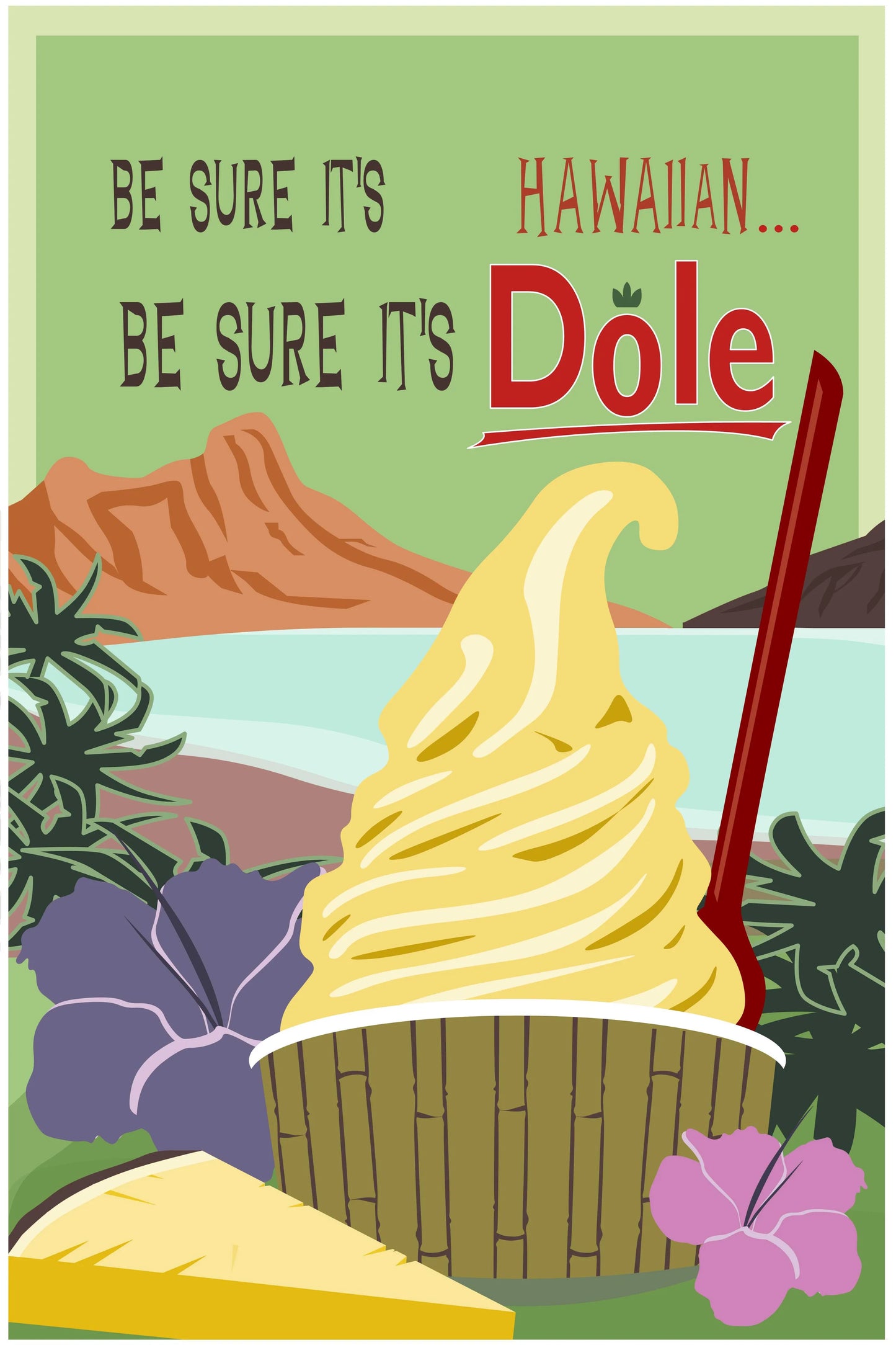 Dole Whip Luggage Tag
