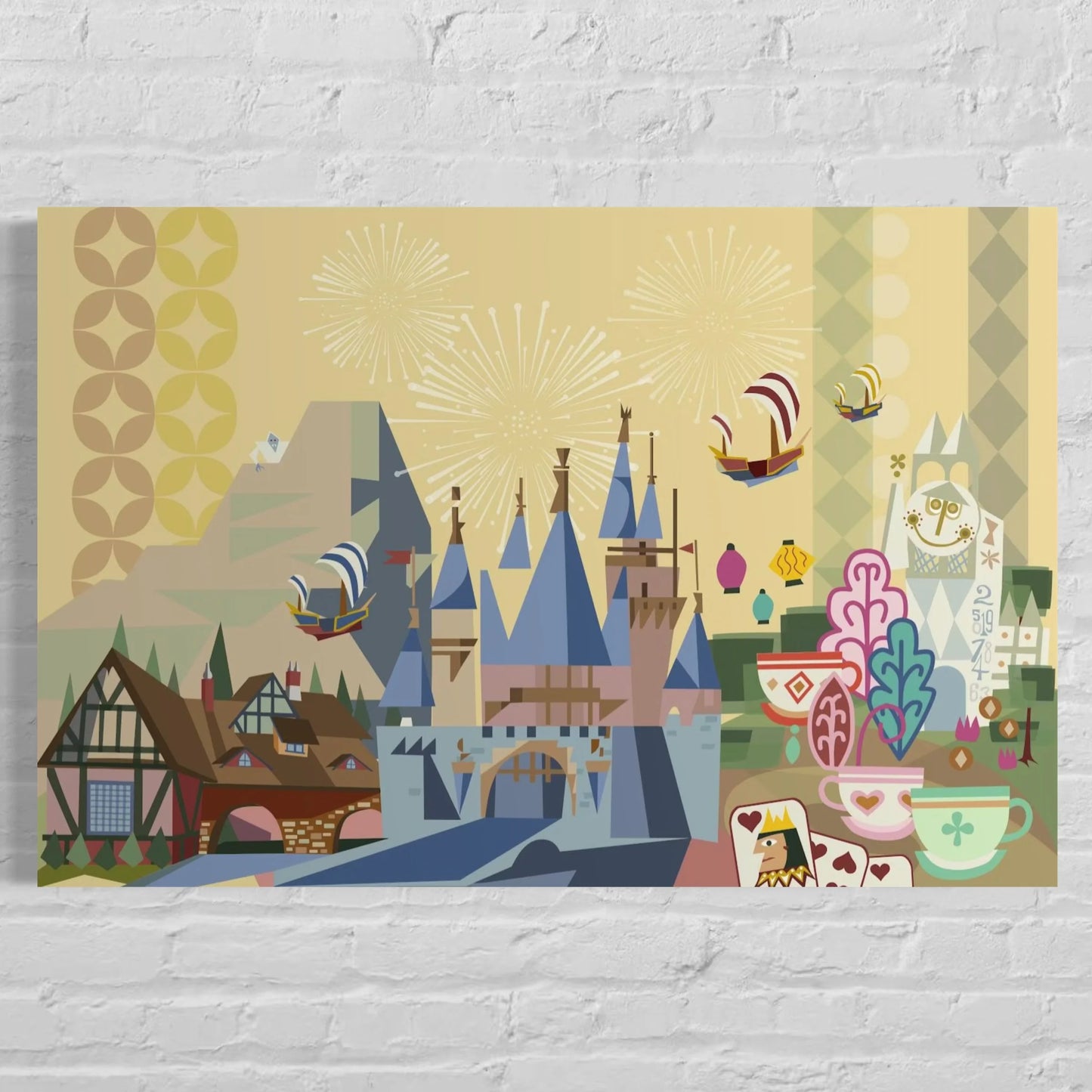 Disneyland Modern Art Posters