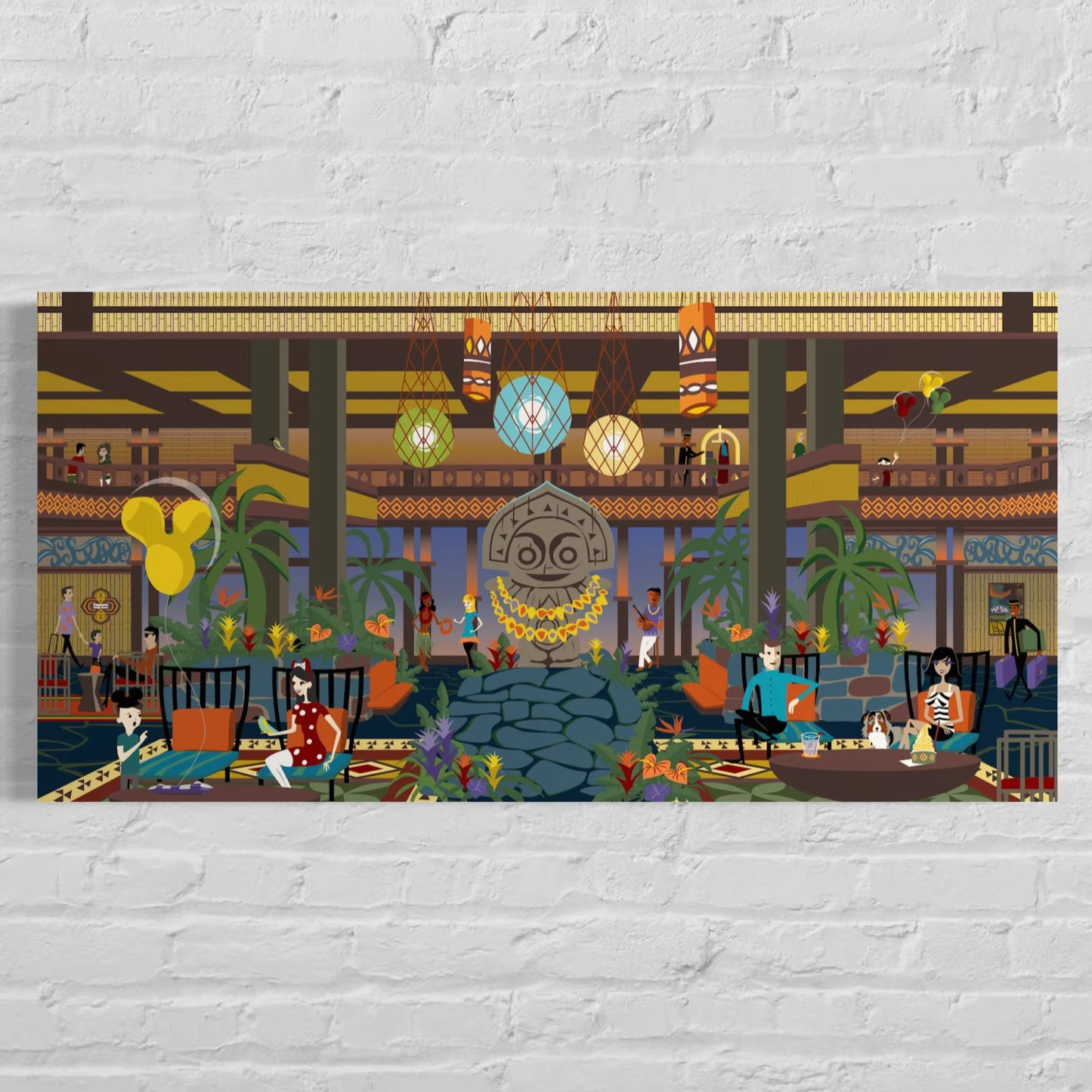Polynesian Resort Lobby: Shag Inspired Poster Art