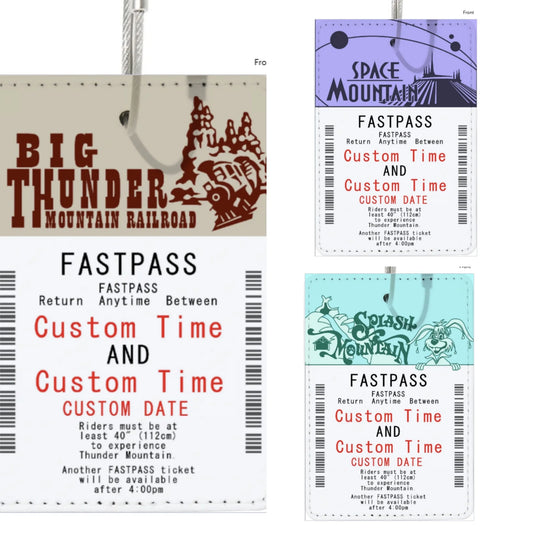 FASTPASS Luggage Tags- CUSTOMIZED!