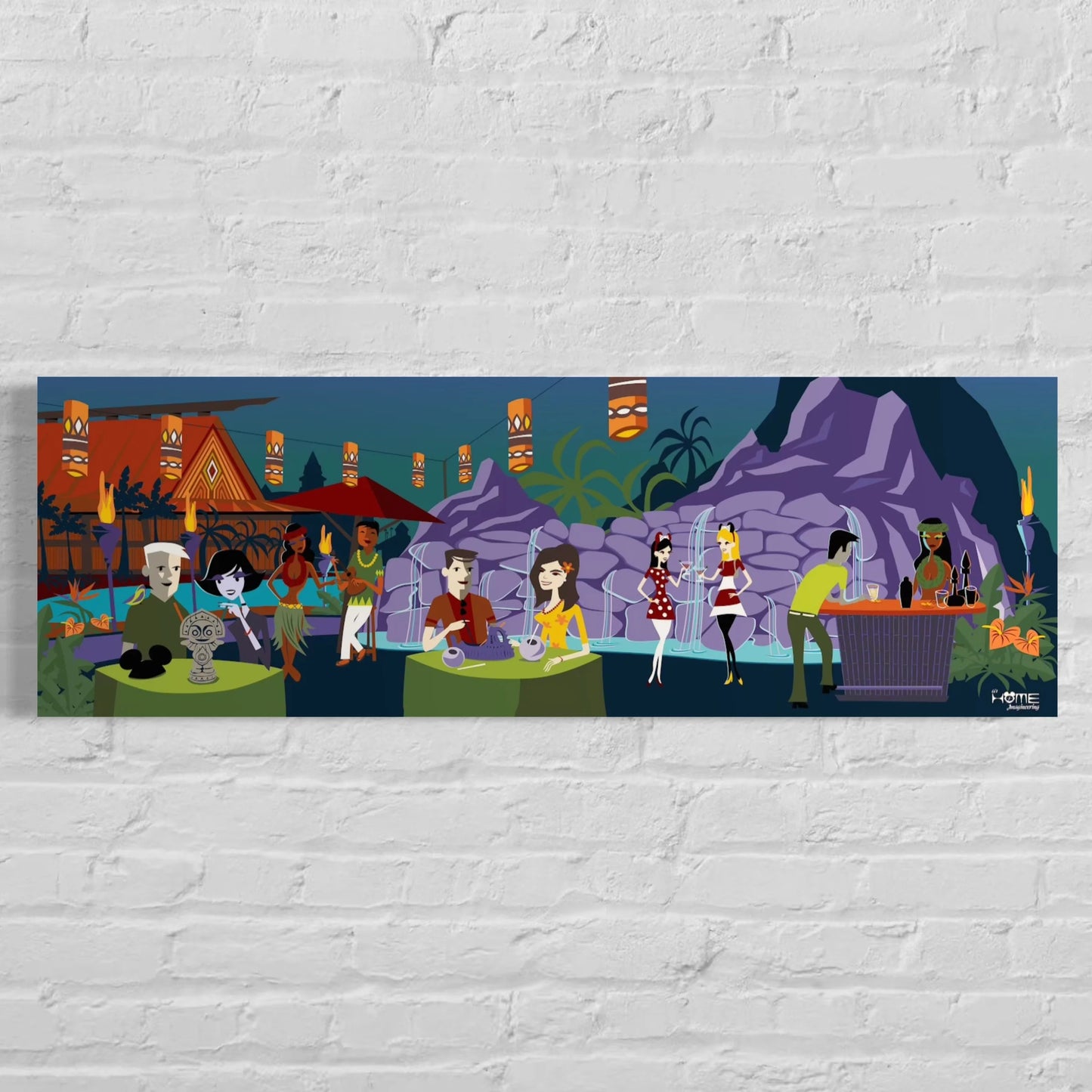 Polynesian Resort Tiki Terrace: Shag Inspired Poster Art
