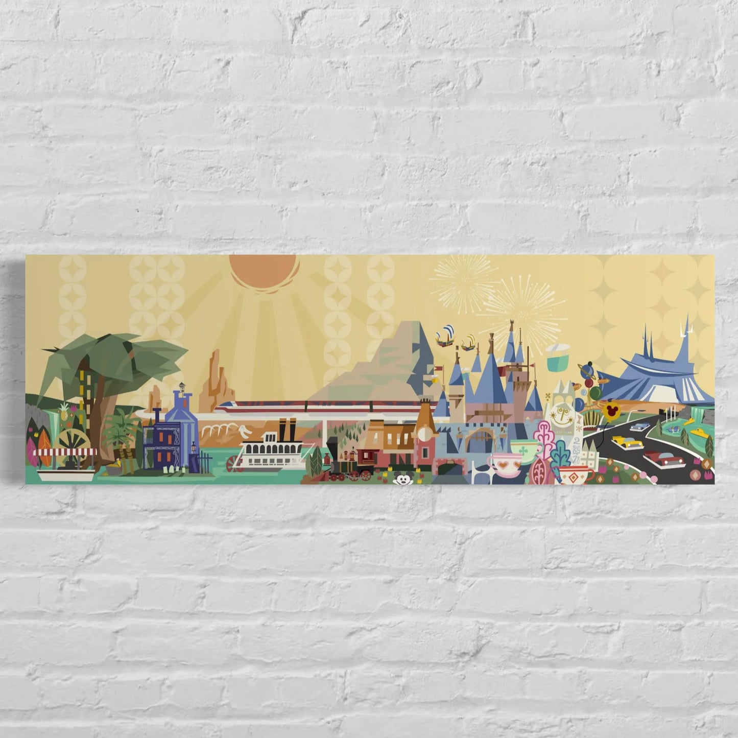 Disneyland Modern Art Posters