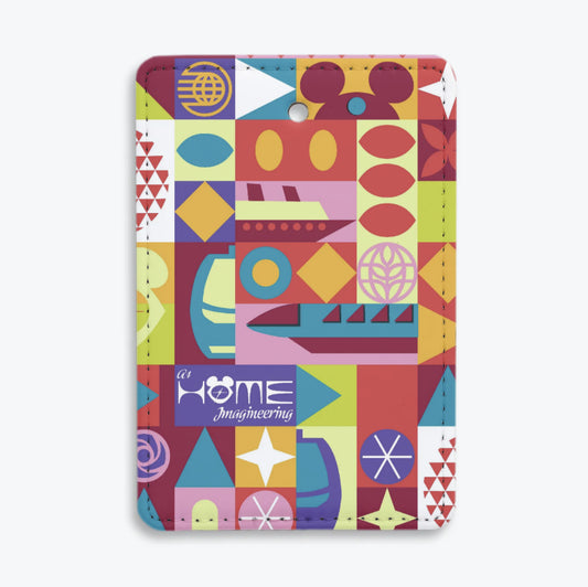 Color Collage Luggage Tag- RED