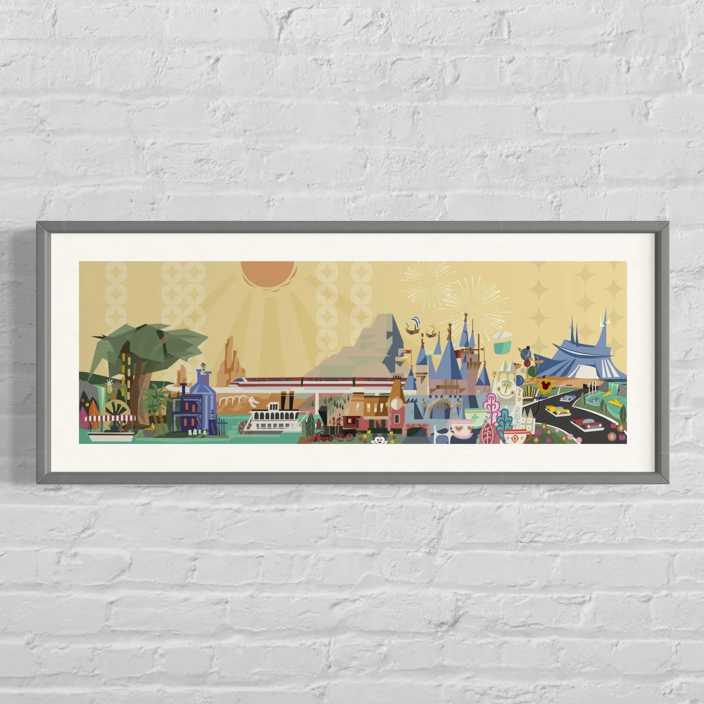 Disneyland Modern Art Posters