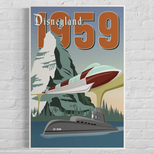 Disneyland 1959 Poster Art