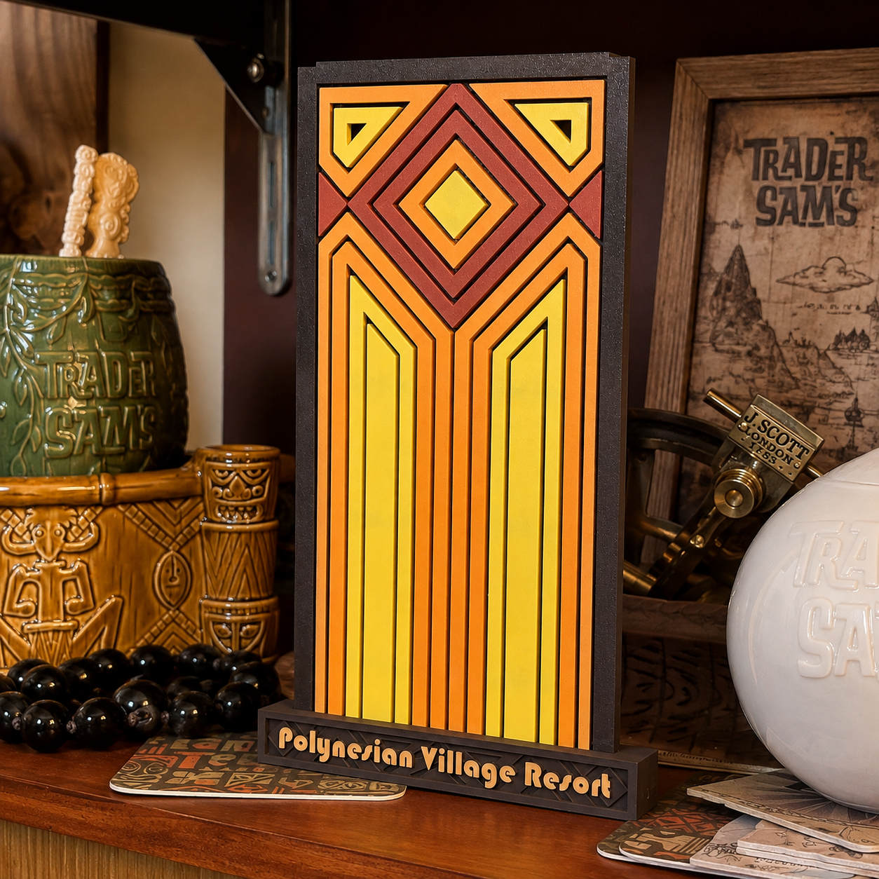 Polynesian Village Accent Screen