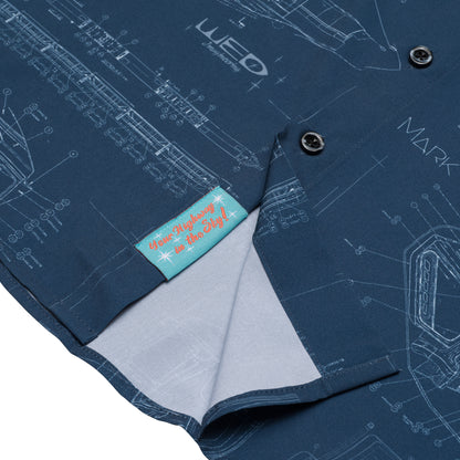 Monorail "Highway in the Sky" Short Sleeve Button Down Shirt