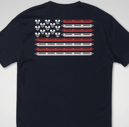 Monorail USA American Flag T-Shirt