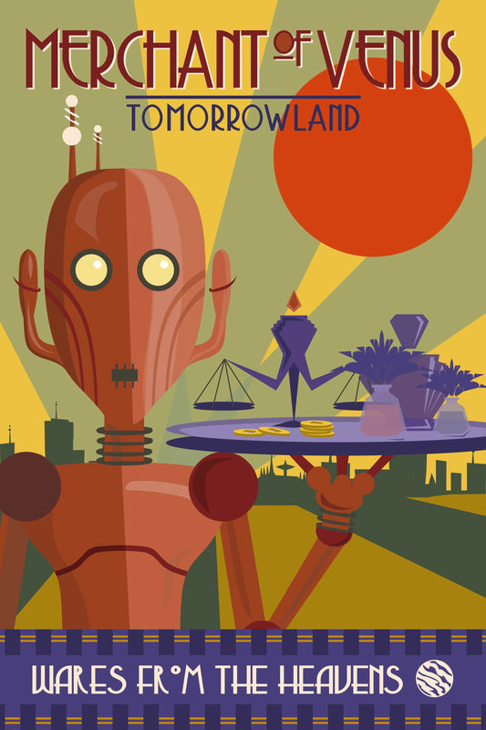 Tomorrowland Merchant of Venus Poster Art