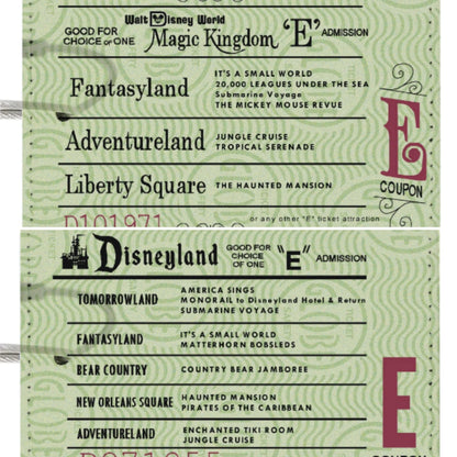 E Ticket Luggage Tags