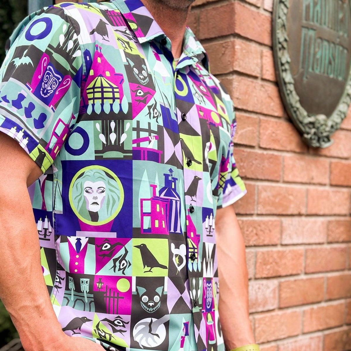 Haunted Mansion Tomb Sweet Tomb Button Up Shirt