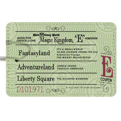 E Ticket Luggage Tags