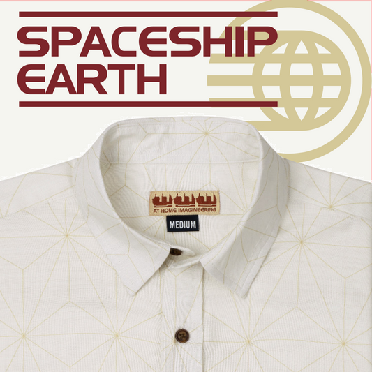 Epcot Spaceship Earth Button Up Shirt