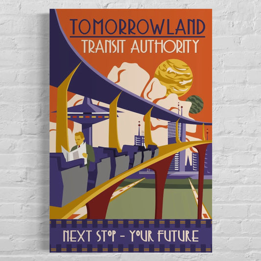 Tomorrowland Transit Authority People Mover Poster Art