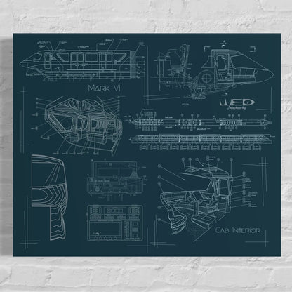 Monorail Mark VI Collage Poster Art