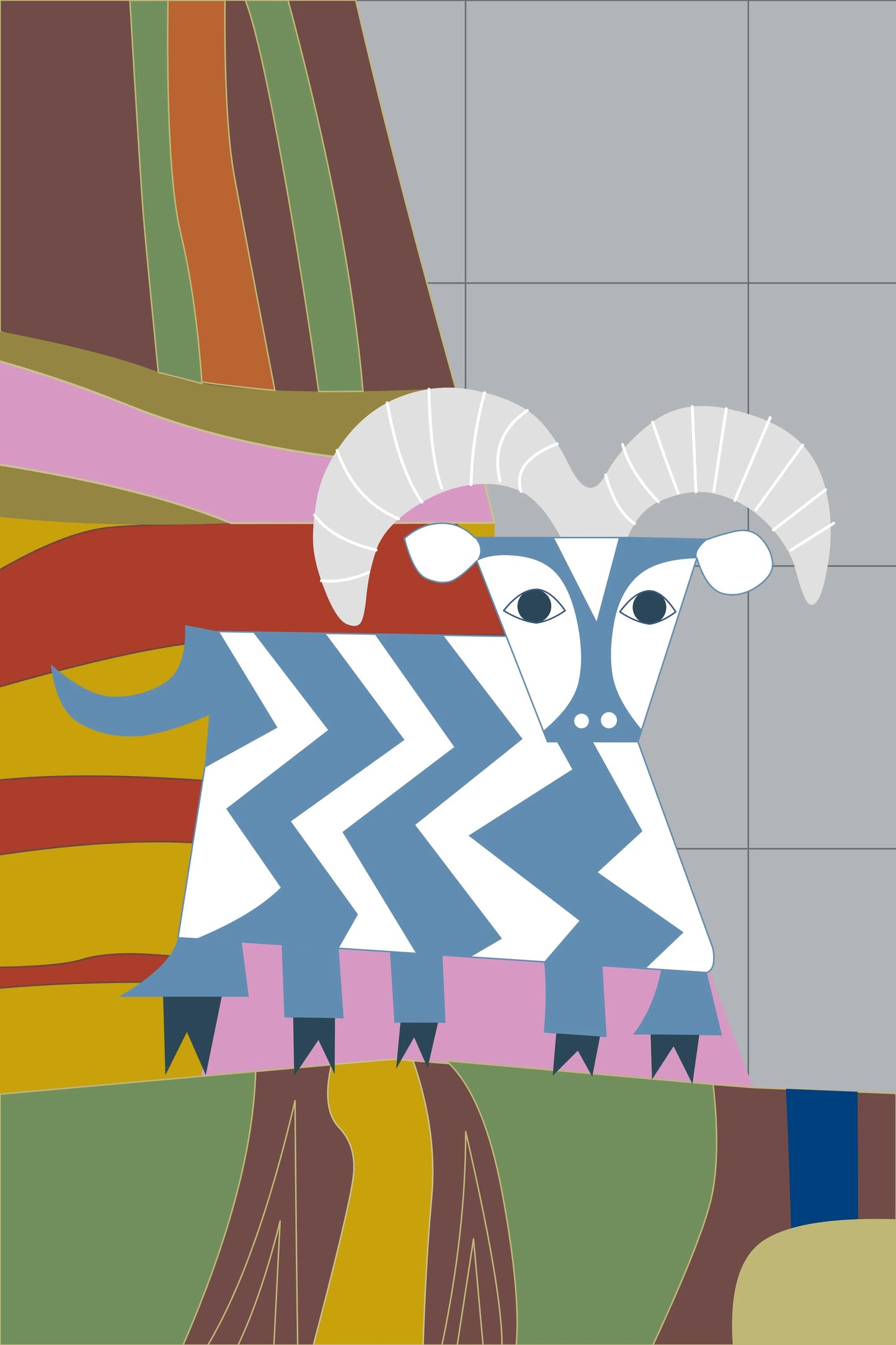 5 Legged Goat Luggage Tag