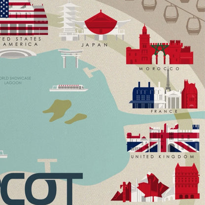 Epcot Artwork: World Showcase