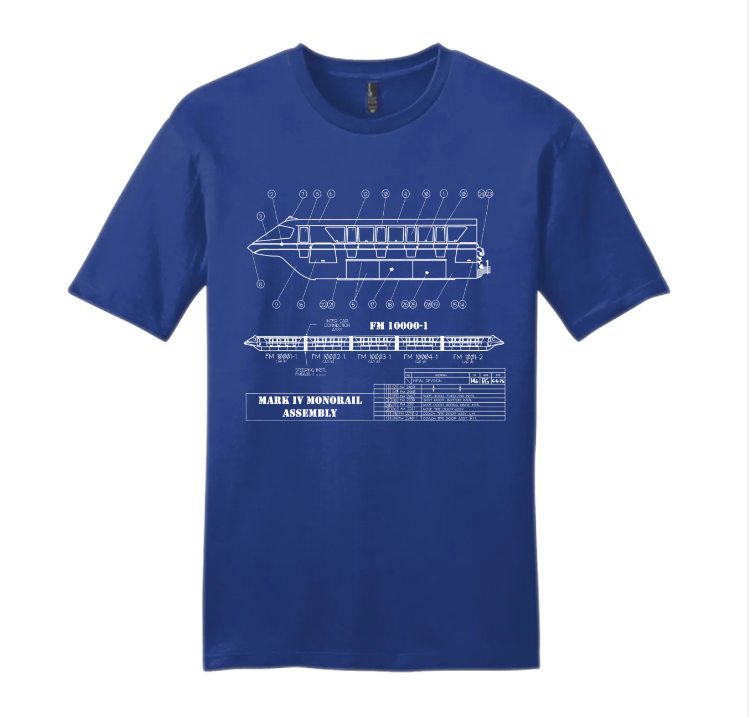 Monorail Blue Print T-Shirt