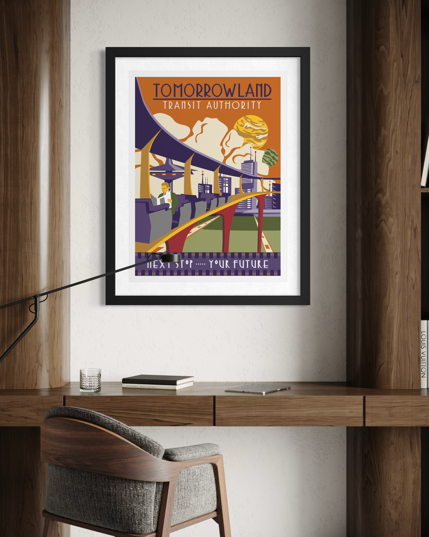 Tomorrowland Transit Authority Serigraph Print