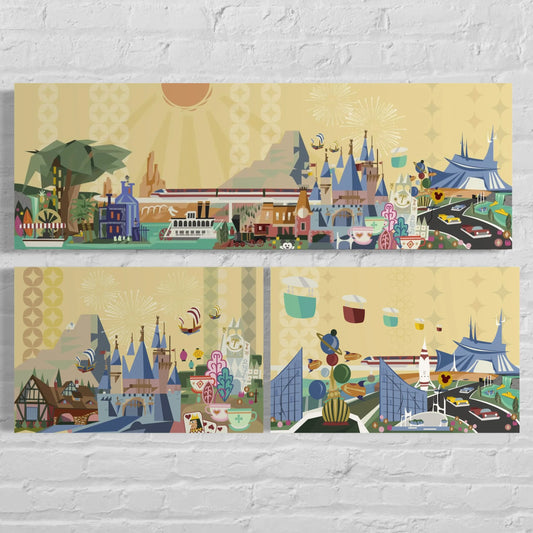 Disneyland Modern Art Posters